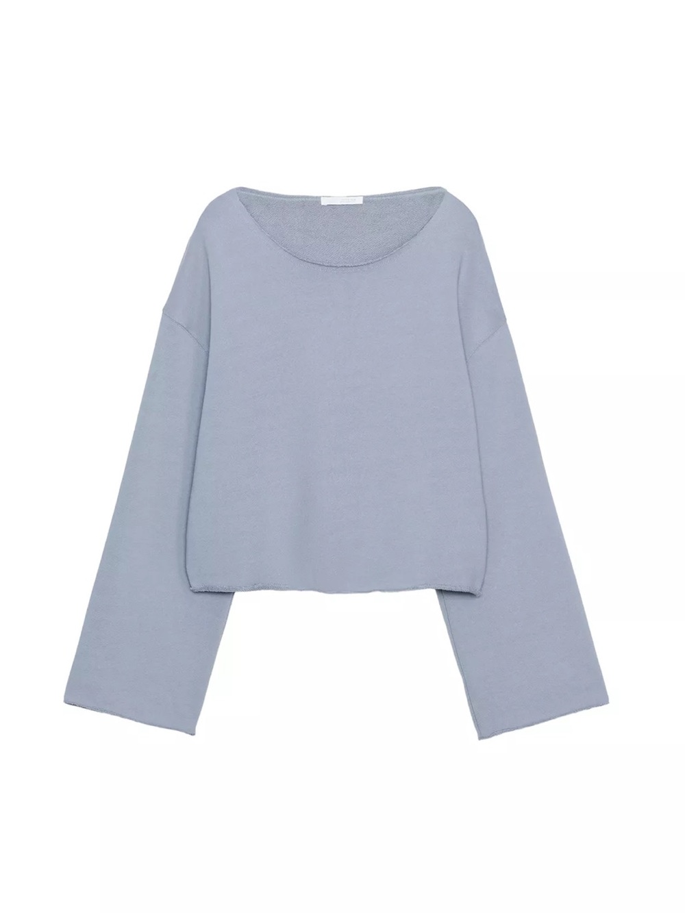 NWOT Zara Boat Neck Sweatshirt in Blue / Gray